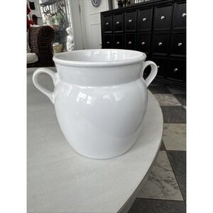 'Over & Over' Porcelain Jar, Planter, Decor 8.5" High x 11" Wide